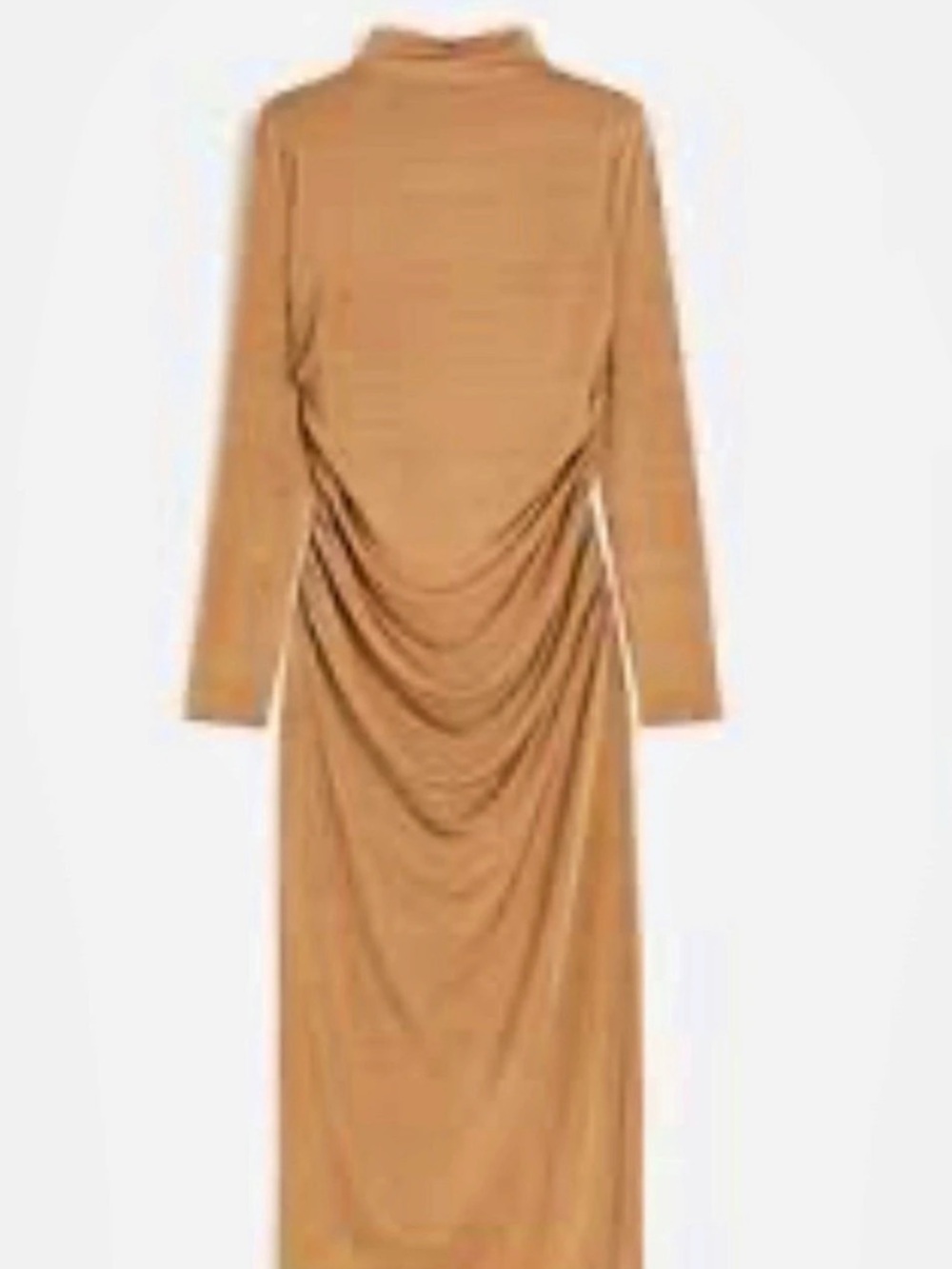 H&M Long-Sleeve Ruched Midi Dress